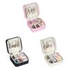 Childrens Jewelry Box With Pure Color Leather Material Multi Use Storage For Girls