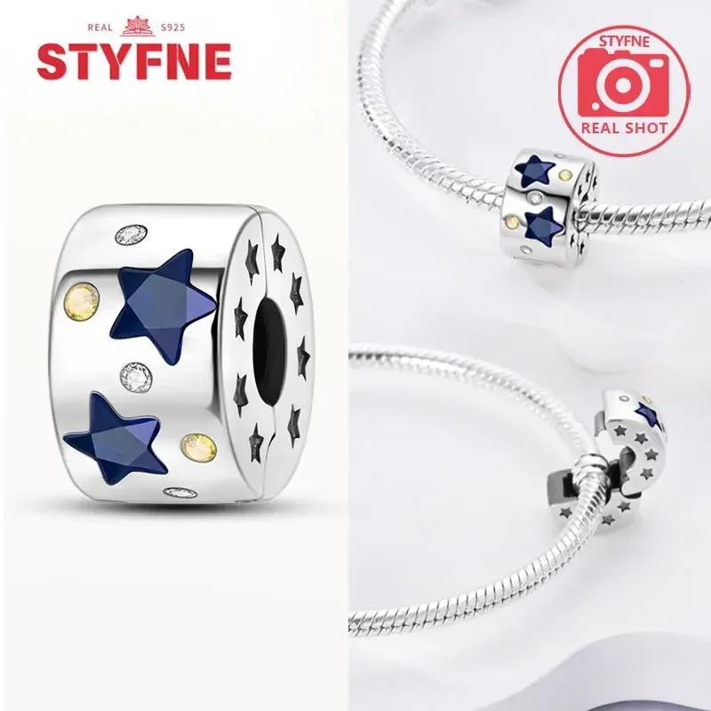 Realcopper Stopper Clip Charm Star Bow Charms Beads For Original Bracelets Fine Jewelry Gifts For Women Diy