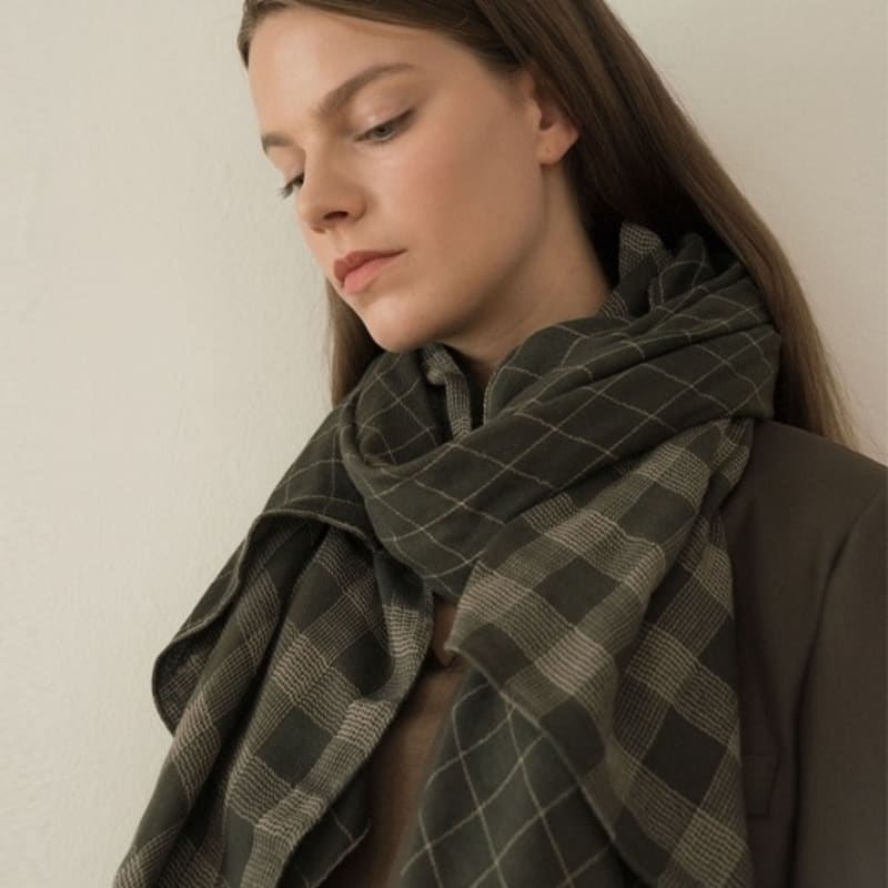 BB’DE SOLI’DE Chester Scarf-khaki