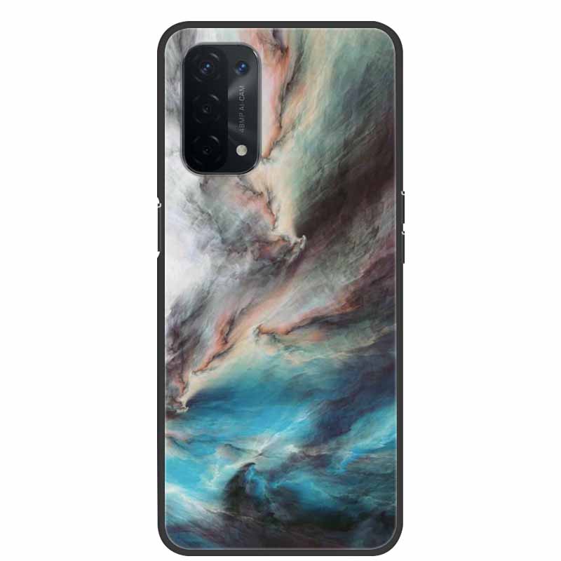 For Oppo A54 5G Case Marble Soft Silicone Back Case for Oppo A55 5G Phone Cover OppoA54 A54 A55 4G 5G 2021 Coque Funda Bag
