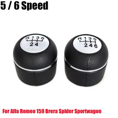 Bilväxlingsspak Växelspaksknopp För Alfa Romeo 159 Sportwagon Brera 2005-2014 Spider 2005-2011 Växellådsspaksknopp