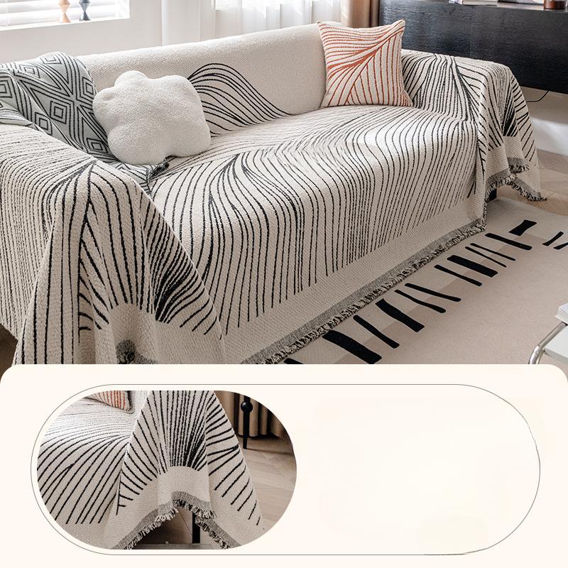 Romantic French High-Grade Sofa Towel Autumn and Winter Thickening Non-Slip Sofa Cover Cloth Warm Blanket Cushion