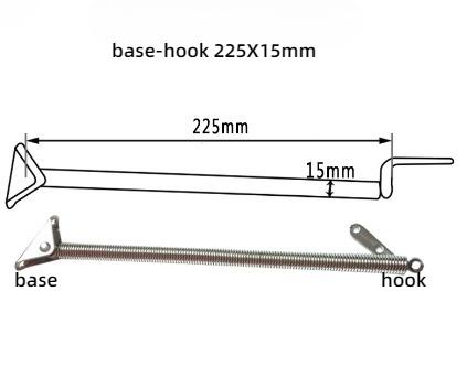 1PC boat hatch spring support Marine Hardware Stainless Steel Hatch Lid Adjuster Spring Boat hatch Holder Top Mounting Bar