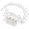 Fashion Pearl Hair Comb Vintage Flower Hair Comb Bridal Hair Accessories  Engagement Party