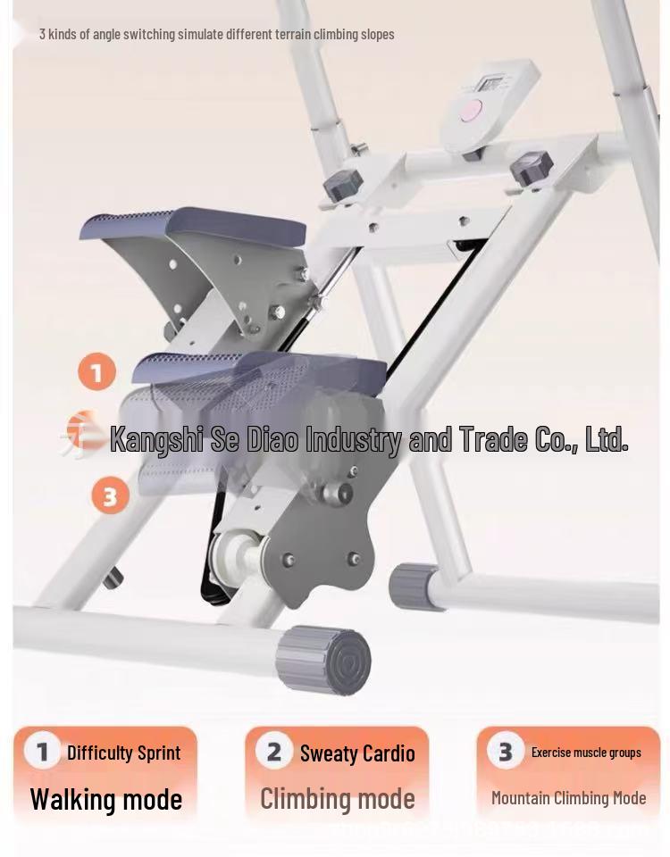 Foldable Indoor Stair Climber: Multifunctional Exercise Machine for Incline Workouts & Fat Burning