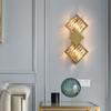 Luxury Led Wall Lamps For Bedroom Corridor Stairs Morden Crystal Sconces Light Living Room Indoor Lighting For Home Art Deco