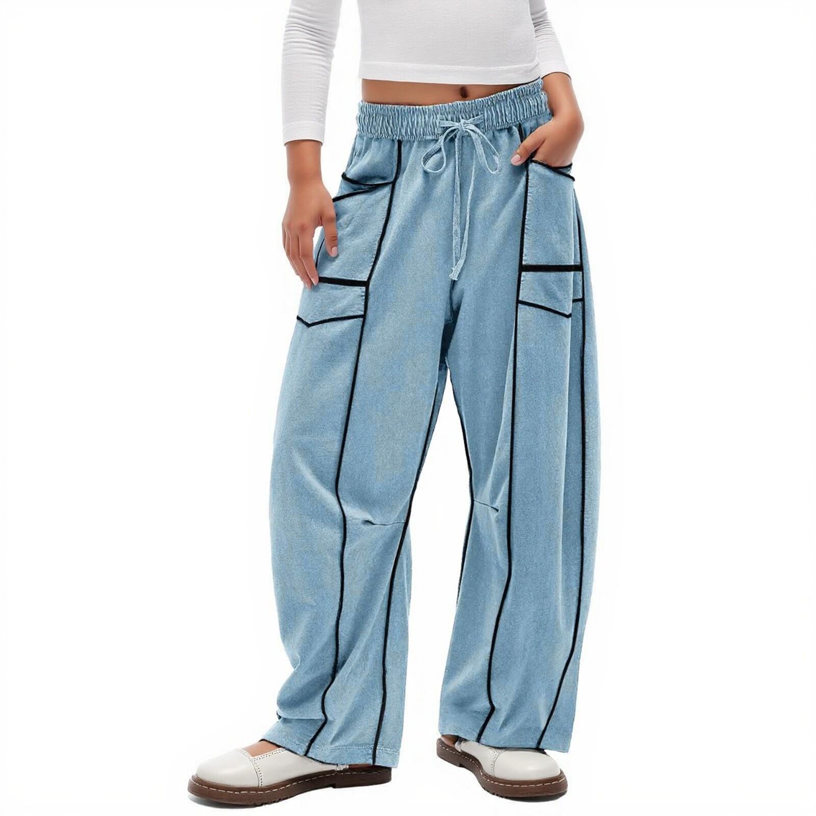 

Девочки Леггинсы Повседневные Свободные Брюки для Униформы L