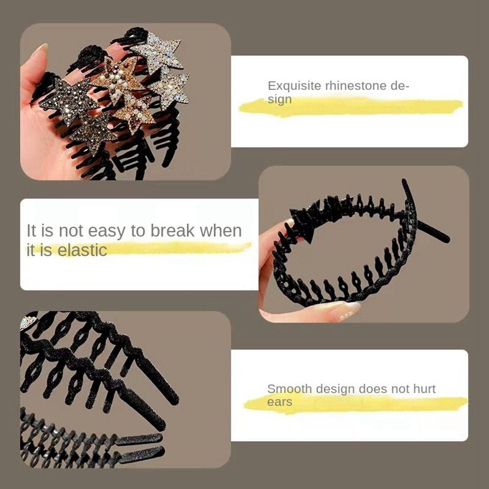 Flocking Hairstyle Hairpin Double Bangs HairClip New Bangs fixed HeadHoop  Women Girl