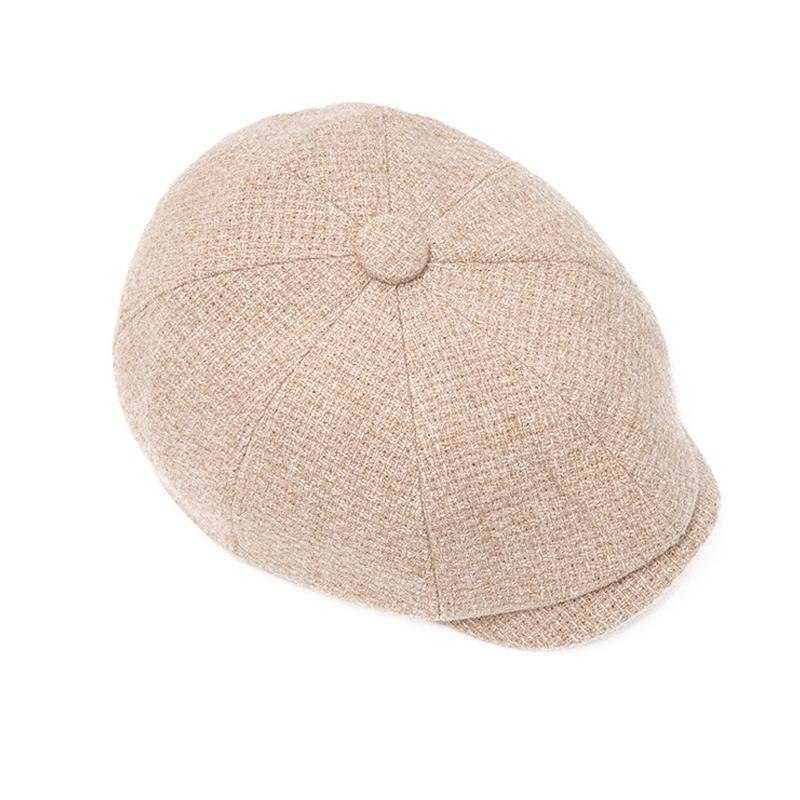Autumn Winter Warm Beret British Newsboy Cap Retro Octagonal Cap Men's Forward Cap Painter's Cap