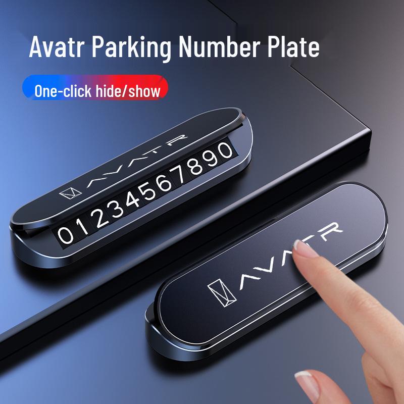 Avatar 11/12 Luminous Temporary Parking Number Plate