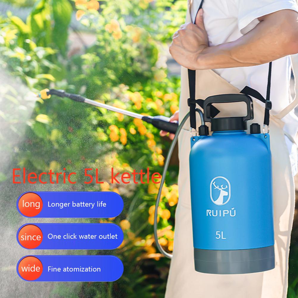 5L Electric Sprayer Rechargeable Garden Watering Spray Gun Garden Sprayer Smart Agricultural Disinfection Pesticide Dispenser
