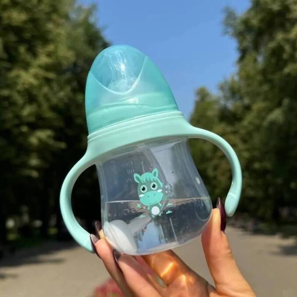 Baby Bottle Newborn Children's Straw Mug Wide Bore 180ML