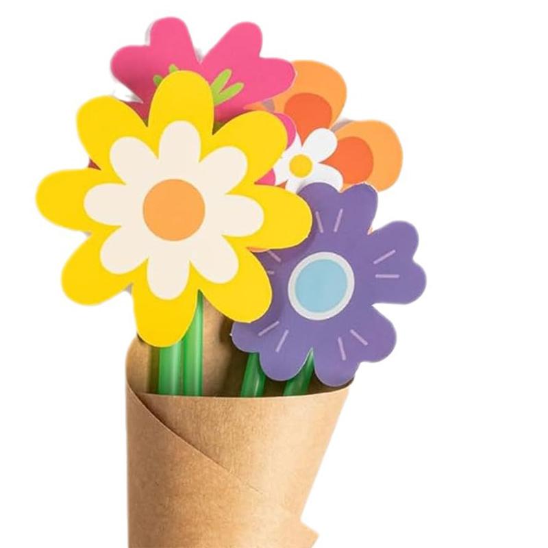 Flower Bouquet Craft Kit 24Pcs Teacher Appreciation Week Mother'S Day Flower Birthday Cards Diy Sister First Greeting Cards