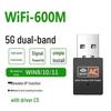 5G Dual-Band USB Wireless Network Card: External WiFi Receiver for Desktop & Laptop