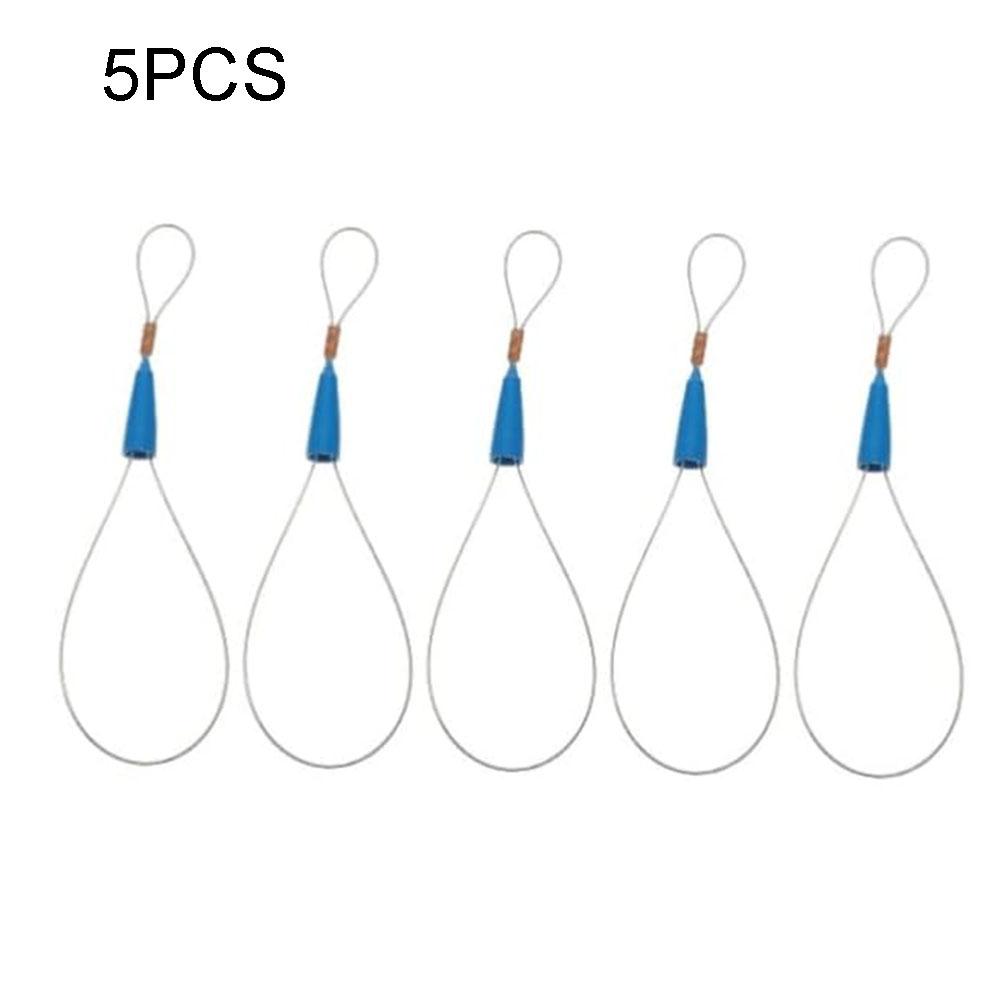 

Non Slip Fish Tape Puller Prevents Wire Breaking Firmly Connects Wire and Fish Tape 5x Fish Shaped Buckle Set for Convenience синій