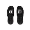 Under Armour Ansa Fixed Slide Black Black White Men 3023761-004