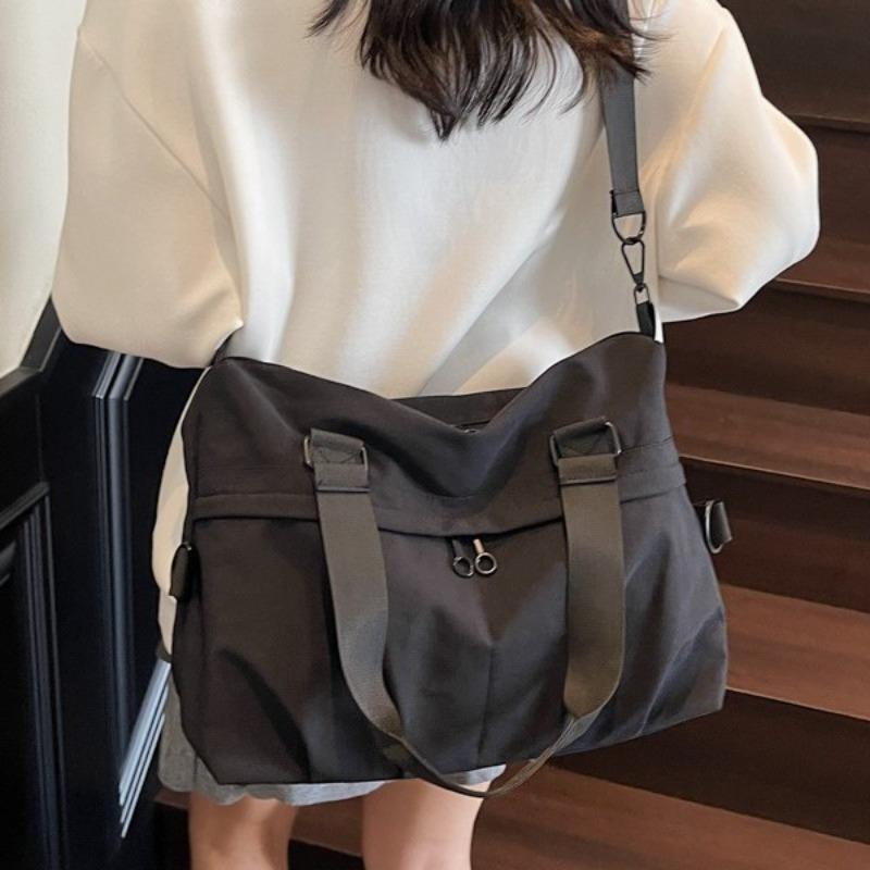 Nylon cloth bag, women's tote bag, large-capacity summer crossbody new shoulder portable class commuter bag