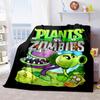 Plants Vs Zombies Plüschdecke Weich Bequem Für Alle Jahreszeiten Geeignet Sofa Büro Nickerchen Reisen Festliches Geschenk