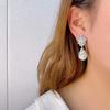 Premium light luxury style earrings female, water drop pendant imitation pearl design, princess high sense chic style