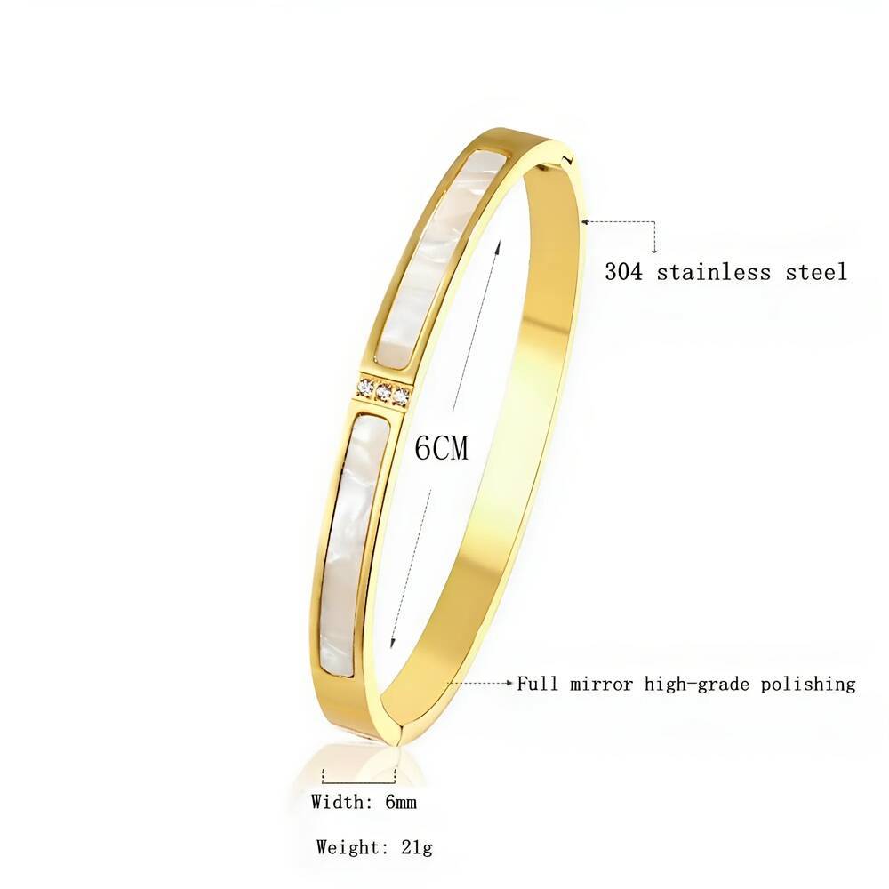 Women's Rose Shell Bracelet Three Simple Fashionable Temperament Buckle Bracelet