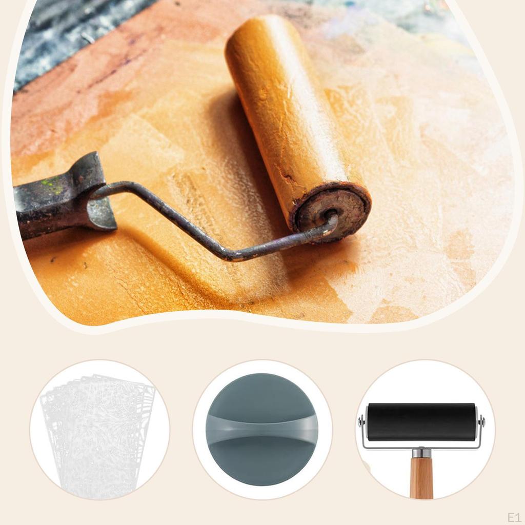 Kit de Imprimare Gel pentru Începători Articole de Artă Profesionale pentru Confecționarea de Felicitări și Artizanat Șabloane Versatile