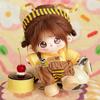 20cm Kawaii Cotton Dolls Anime Plush Stuffed Figure Bell Orchid/Green Plum/Butterfly Doll Wearable Clothing Dress Up Gifts