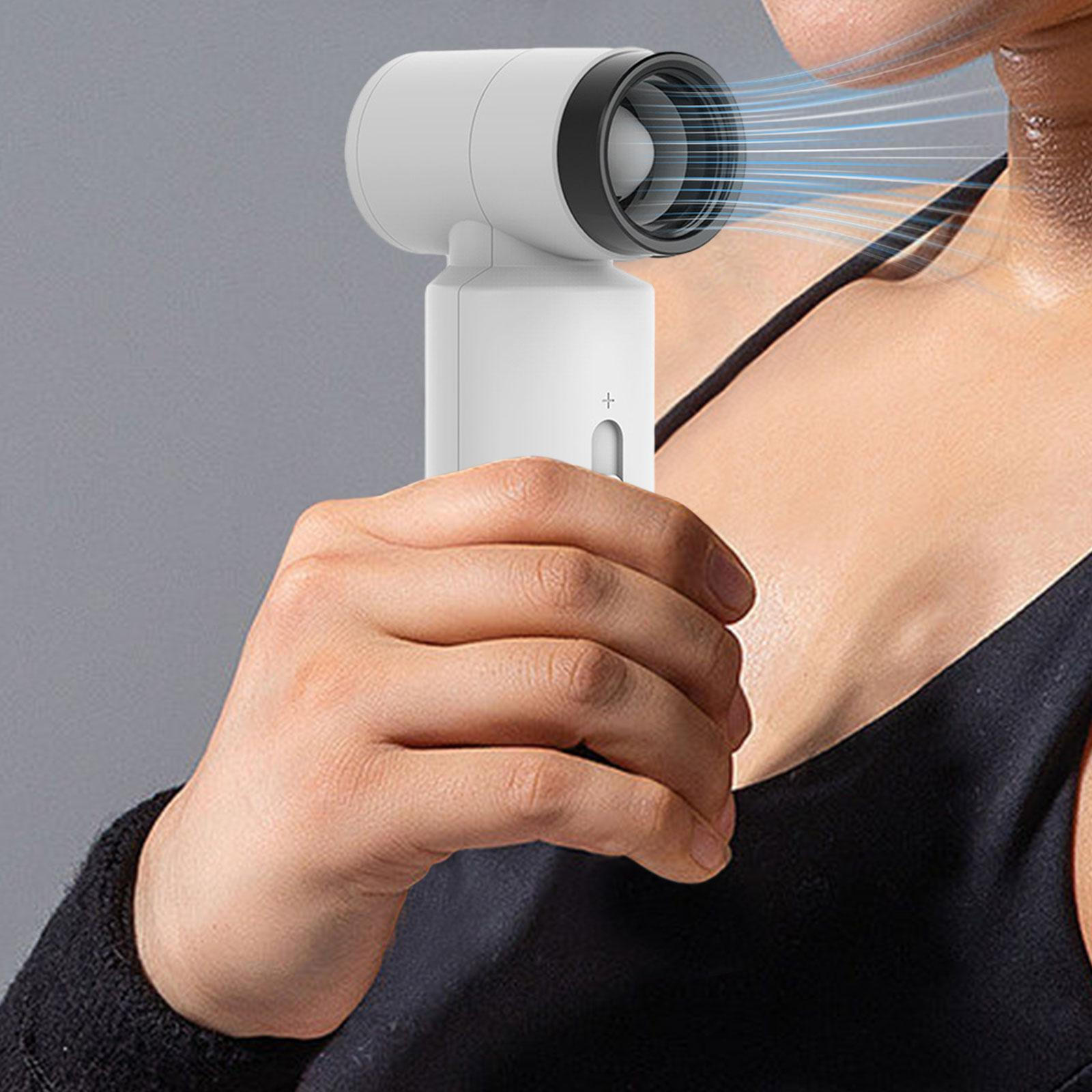 

Компактный ручной вентилятор, перезаряжаемый мини-воздуходувка для путешествий белый