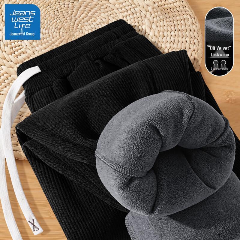 

JEANSWEST LIFE Мужские вельветовые джоггеры на флисовой подкладке M (170)