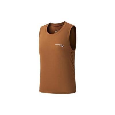 Einfarbige lässige atmungsaktive ärmellose T-Shirts Damen Oberteile Kaffee-Braun SC1239099-4