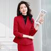 Teluoman Women's Professional Suit Skirt Set