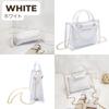 Harujio Clear Shoulder Handbag for Clear Shoulder Bag with Vinyl Transparent Black and White Bag, Bag, Women, Transparent, Small, Mini, Bag, Pouch,