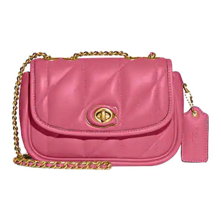 

Coach Pillow 20 Chain Link Crossbody Shoulder Bag Women bags Pink CA086-B4QDV Basic Set (Bag+Dust Bag)