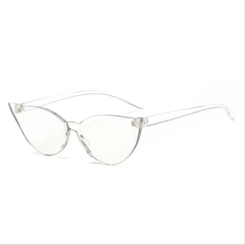 

Солнцезащитные очки кошачий глаз 80-х для женщин безободковые очки UV400 кошачий глаз без оправы синие розовые желтые красные серые оранжевые солнцезащитные очки Other