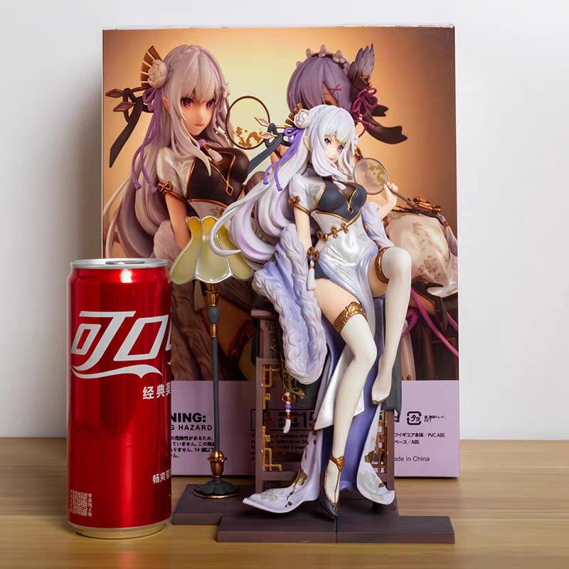 Re:Zero -Starting Life in Another World- Emilia Rem - Cheongsam - Anime Girl Model Figurine Ornament Gift