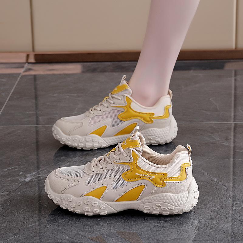 Forrest Gump Shoes Women's Feet Show Small Color Matching Dad Shoes 2025 Spring New Versatile Sports and Leisure Shoes Women's Q3002