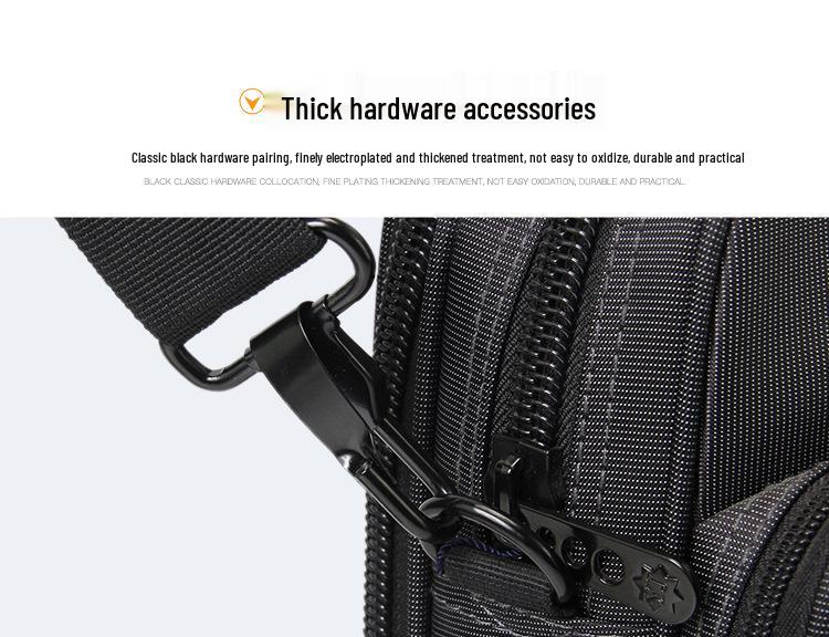 Wasserdichte Oxford-Gewebe Business-Aktentasche - Strukturiert, Mehrschichtig, Großes Fassungsvermögen für 15,6-Zoll-Laptop