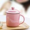 Vintage Enamel Ceramic Mug with Lid – Creative Minimalist Coffee & Tea Cup