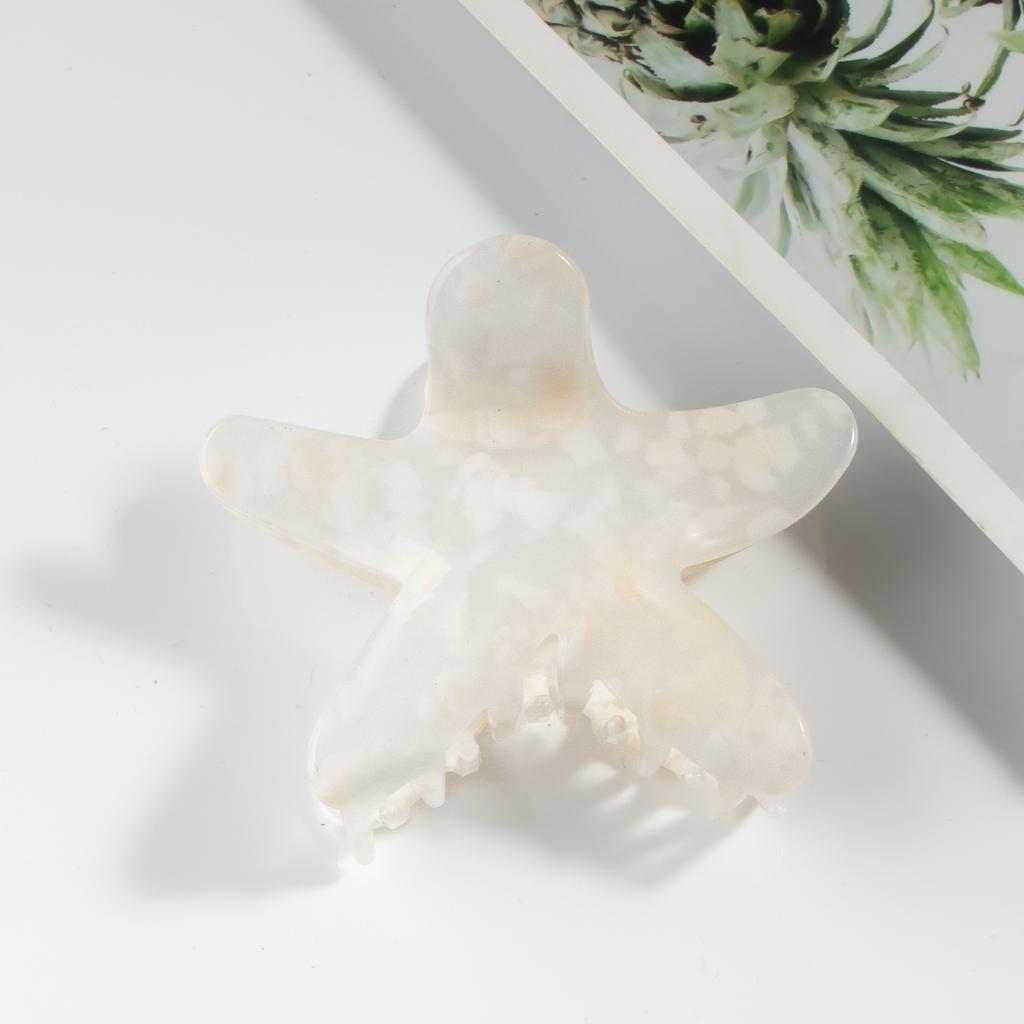 8cm Seestern Haarspange Kreative Patrick Star Farbabstimmung Hai-Klammer Farbverlauf Acryl Haarspange Mädchen Haarschmuck 1 Stück