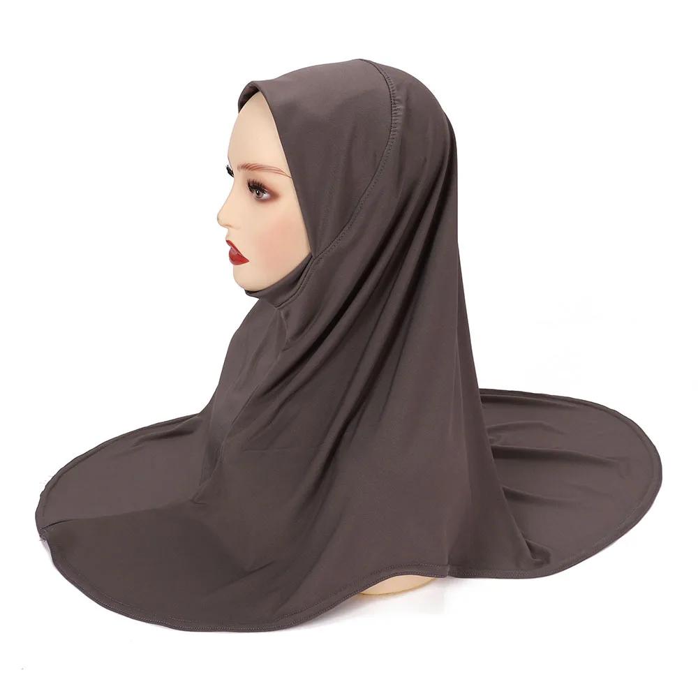 Modal Hijab Jersey Hijabs for Women Hijab Turban Arab Headgear Double Round Headscarf Bonnet Hijab Turbante Feminino Para Festa