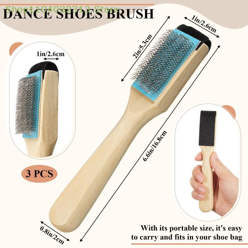 petiteWooden Suede Brush Shoe Cleaner Tool with Stainless Wire and Protective Cover for Nubuck Leather Care and Maintenance