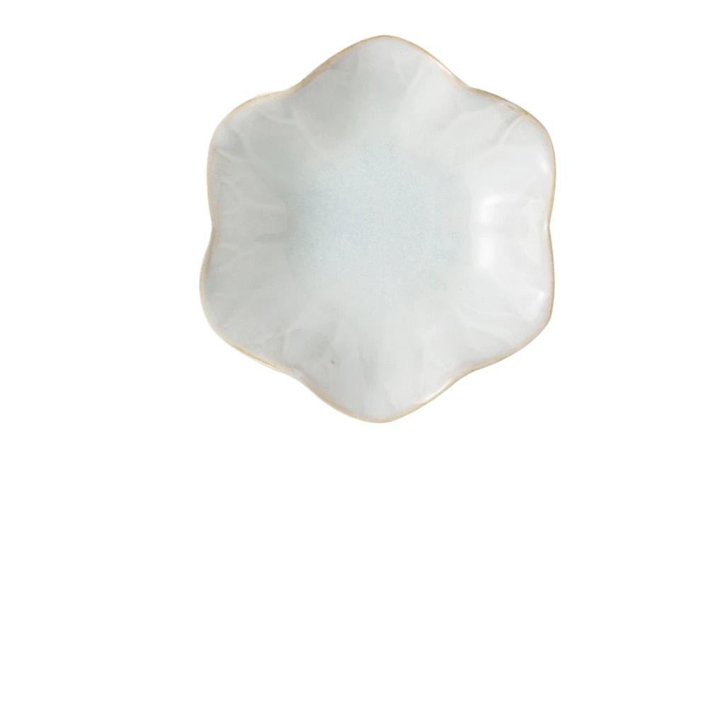 Creative and Minimalist Style Jewelry Tray Home Snack Dish Flavor Dish Ceramic Lotus Decoration Plate and Decorative Display