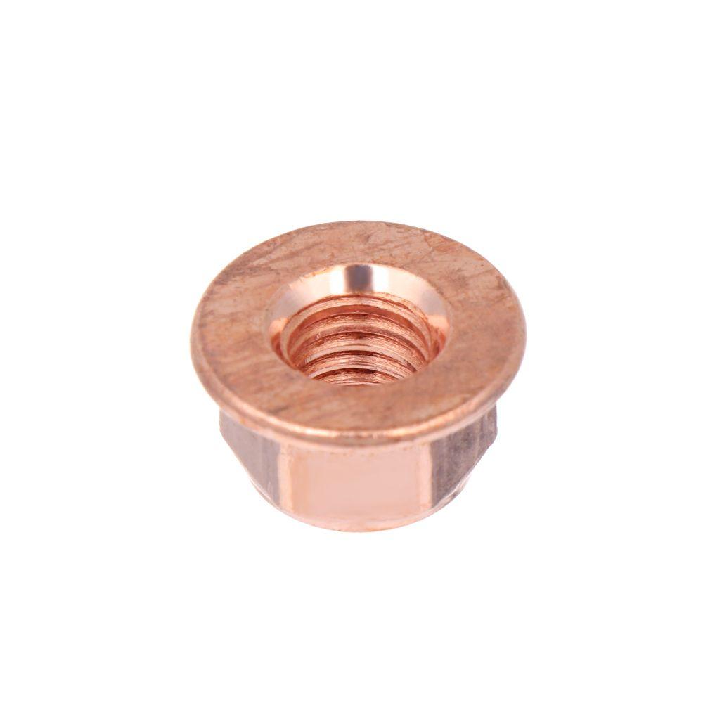 12Pcs High Quality Tool Flashed Exhaust Copper M8 Nut 8mm Nuts High Temperature Nuts