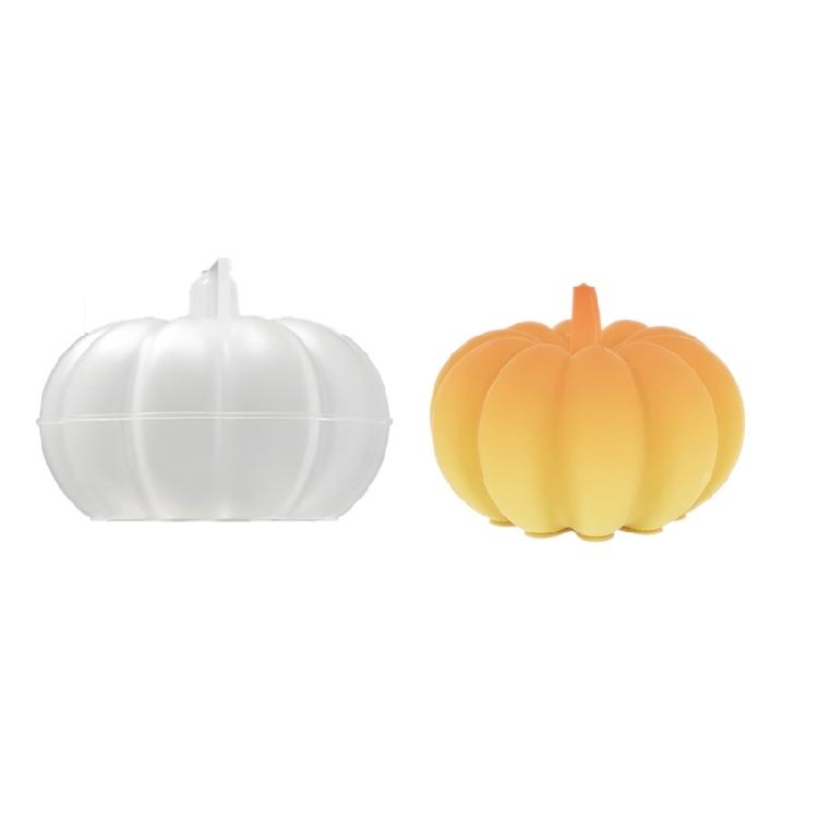 Pumpkin Shape Silicone Molds Unique Candle Making Molds Silicone Texture for Home Crafting and Unique Candle Creation