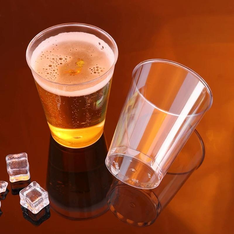30ml Disposable Drinking Cup 50ml Mini Transparent Plastic Cups Wedding Birthday Party Drink Cup Wine Glass 100ml High-temperature Resistant Water Cup