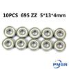 10pcs Bearing 6900 6901 6902 6903 6904 6905 6906 2RS RS Deep Groove Ball Bearing Double Seal Thin Section 6905 2rs Ball Bearings