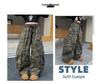 Autumn 2026 Girls' Camouflage Wide-Leg Overalls with Large Pockets