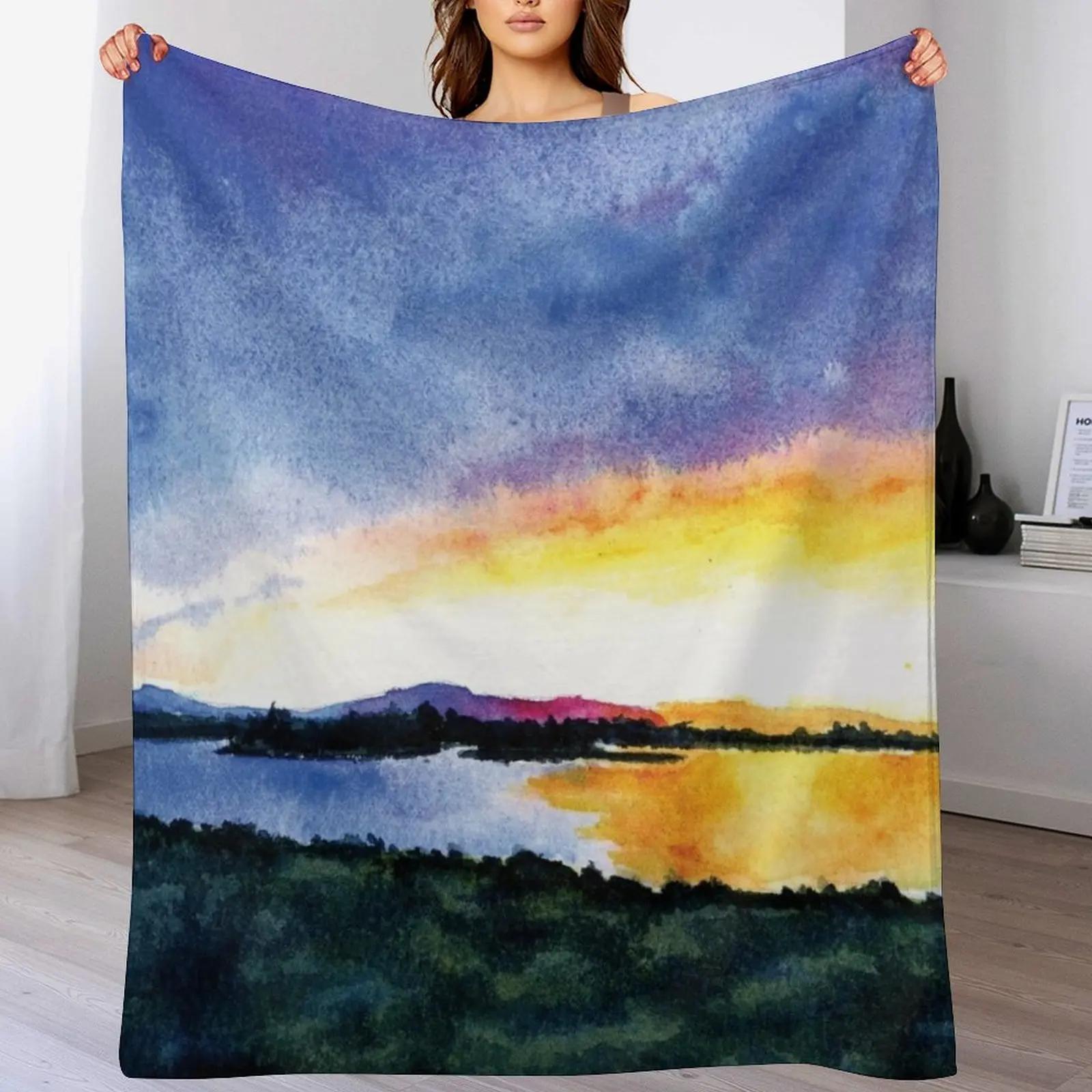 

Colorado Sunset Throw Blanket Stylish Decor Blanket Gift for Friends Roommate 102x76cm(40x30in)