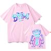 Hot Anime Arcane Jinx Graffiti T-shirts Harajuku O-neck Summer Pure Cotton Tshirts Man Women Loose-fit Top Fashion Y2K Clothing