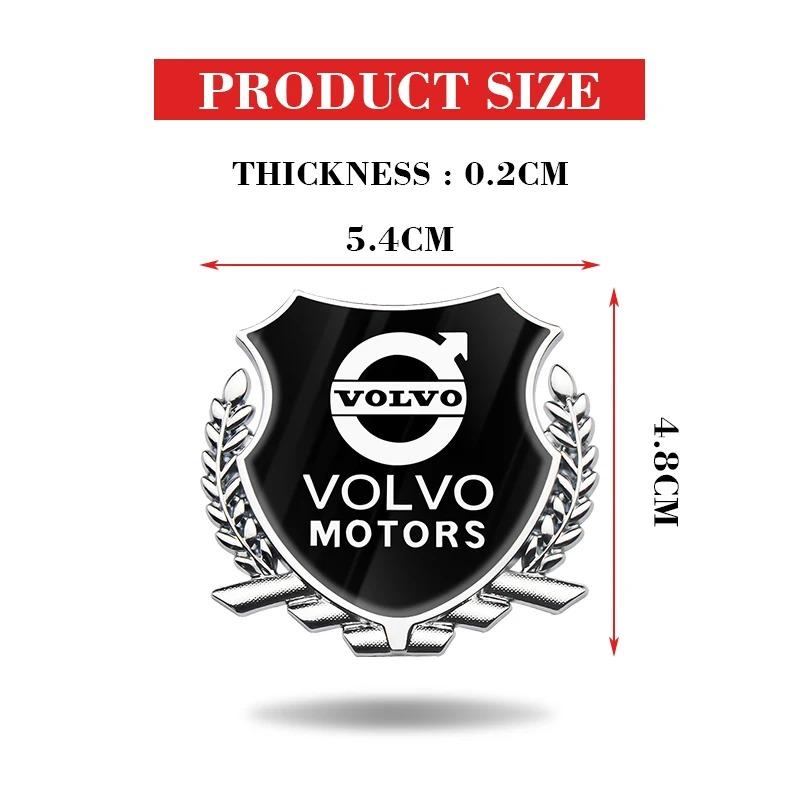 3D Metal Car Body Trunk Sticker Emblem Badge Decals Decoration For Volvo XC70 V60 XC60 XC90 V50 S60 V90 V40 S40 XC40 S90 V70 T6