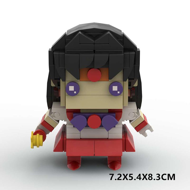 Anime Series Cute Girl Cartoon Characters Building Blocks MOC Beautiful Magic Girl Warrior Assembly Model Puzzle Kids Toy Gift